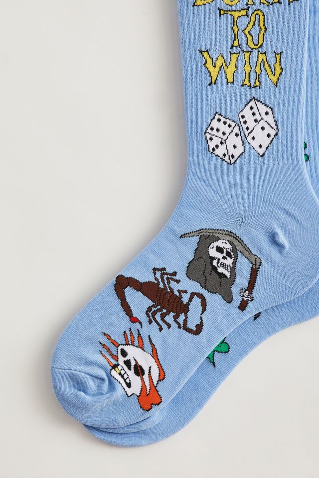 Coney Island Picnic Born To Win Crew Sock #2