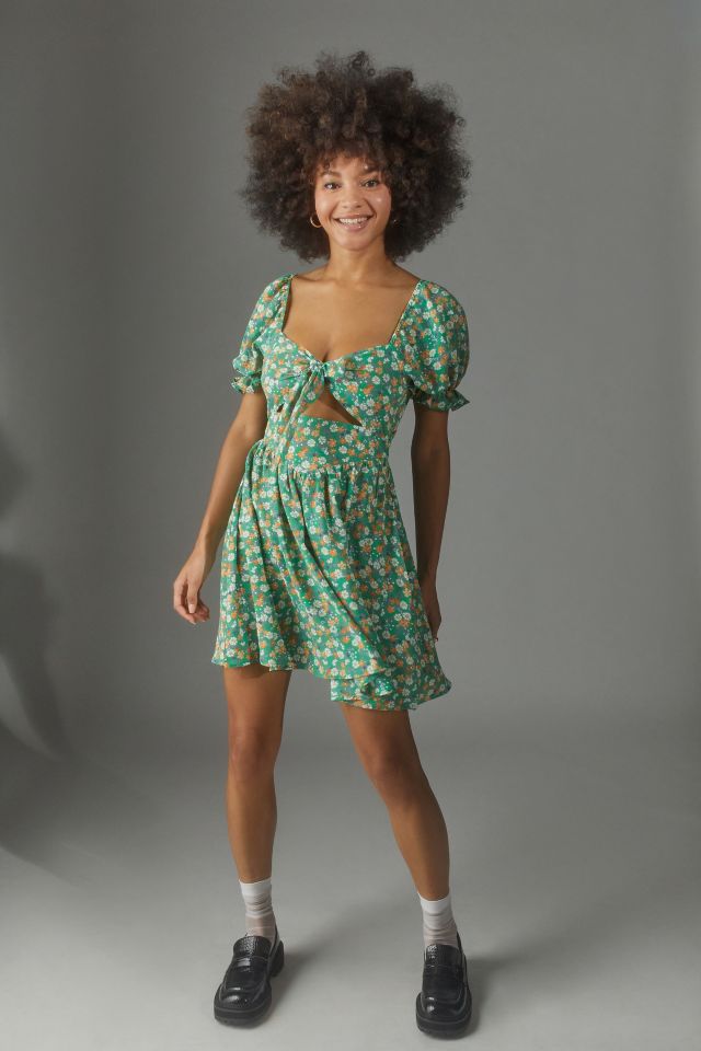 Robe Mini Imprimée Nouée Devant Kiss The Sky #3
