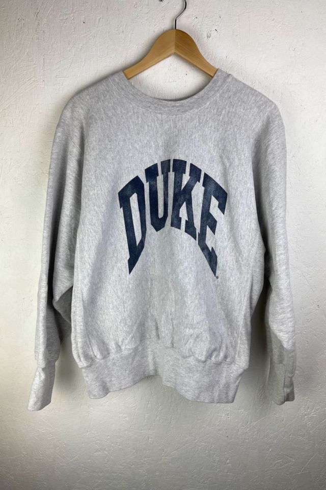 Vintage Sweatshirt, DUKE University College 70's 80's Short Sleeve Raglan  Pullover Top Shirt Football White
