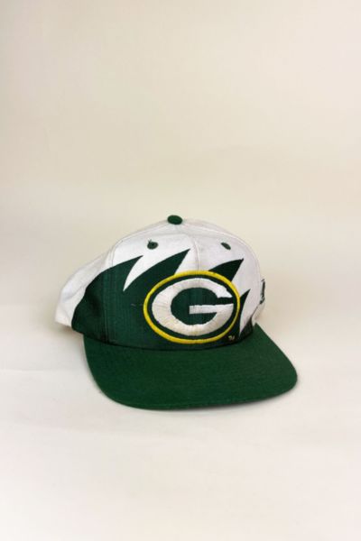 Vintage RARE Green Bay Packers Black Dome Sharktooth Logo Athletic