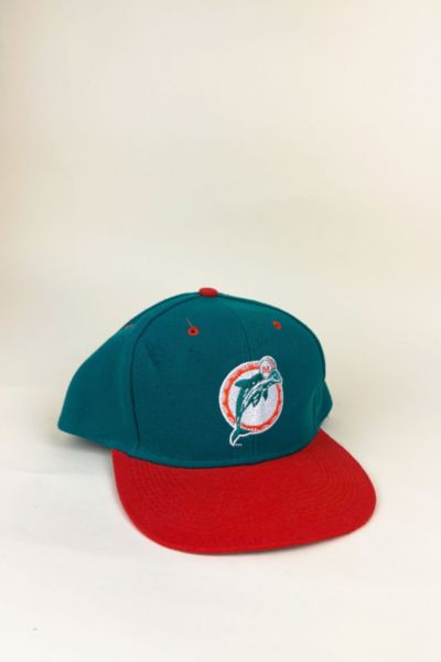 Vintage NFL Miami Dolphins Logo 7 Spellout Wraparound Snapback Hat – 