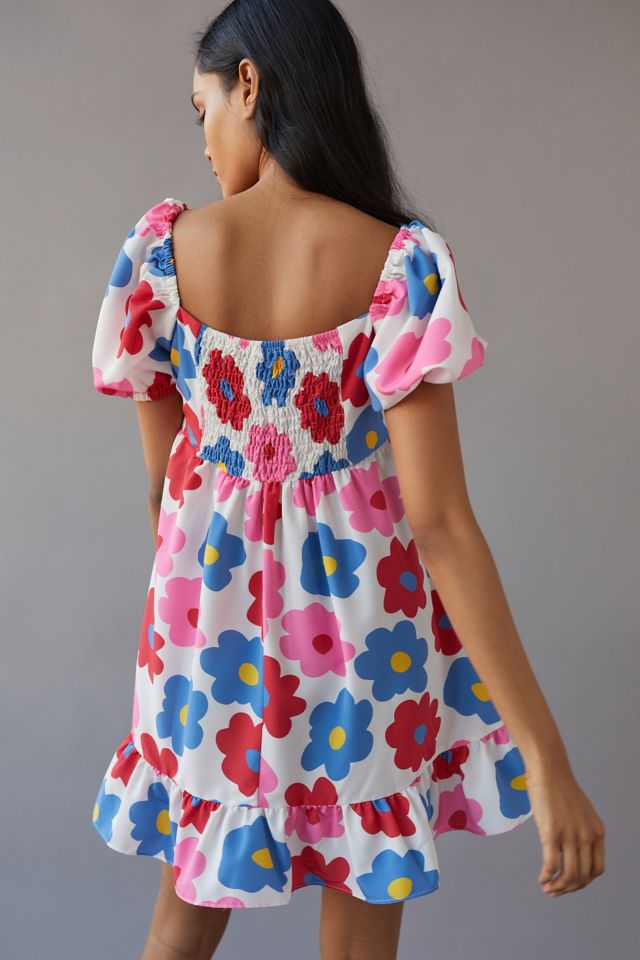 Glamorous Bold Flower Mini Dress #1