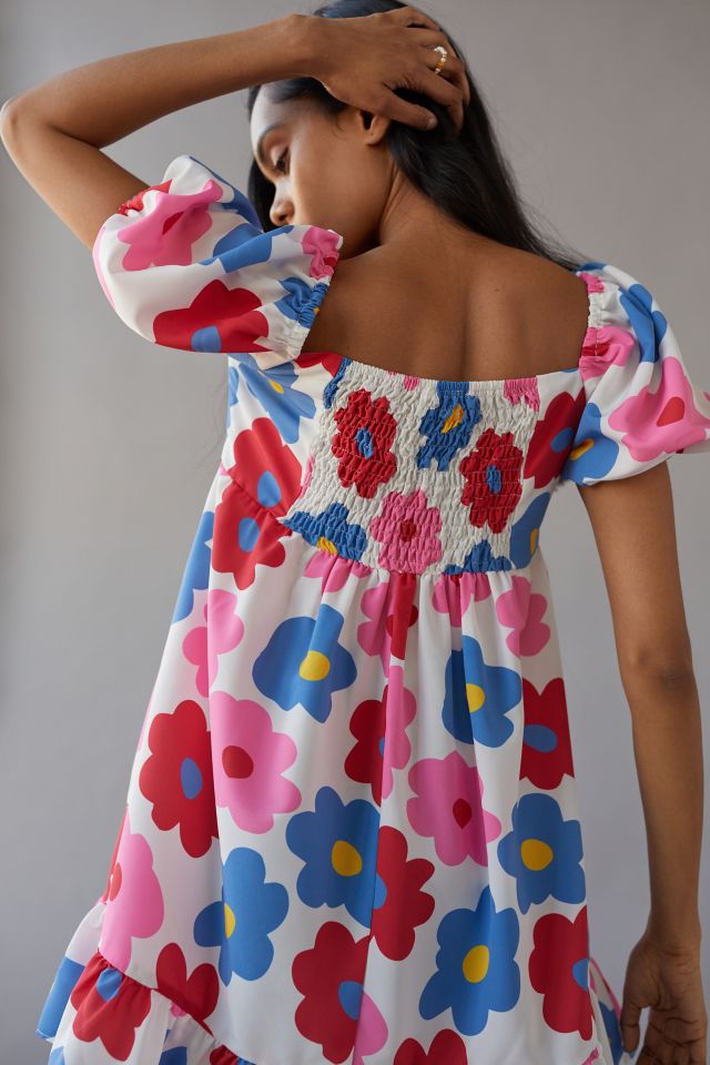 Glamorous Bold Flower Mini Dress #4