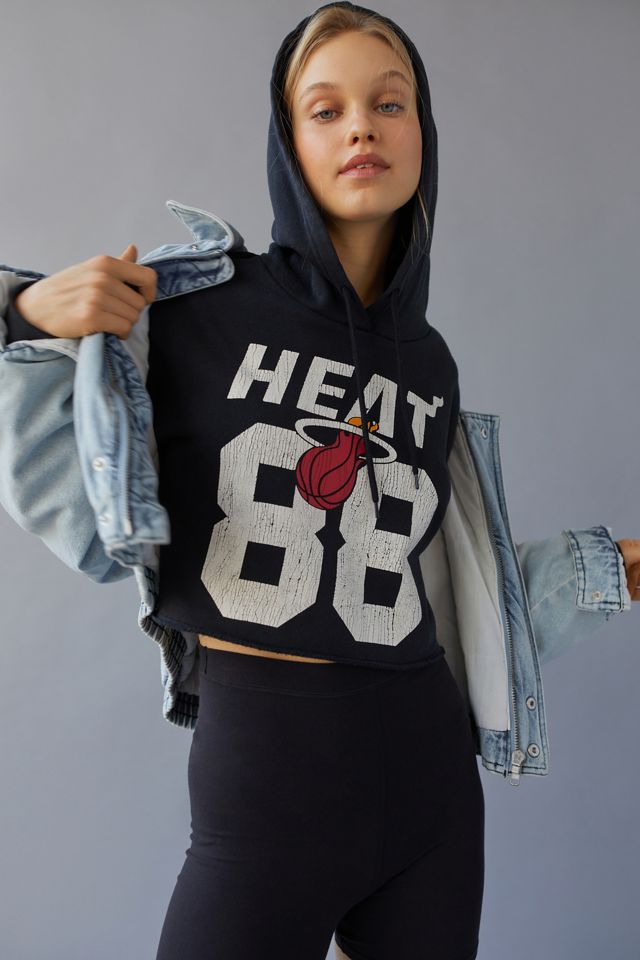 Miami Heat Cropped Hoodie Sweatshirt Urban Outfitters Canada
