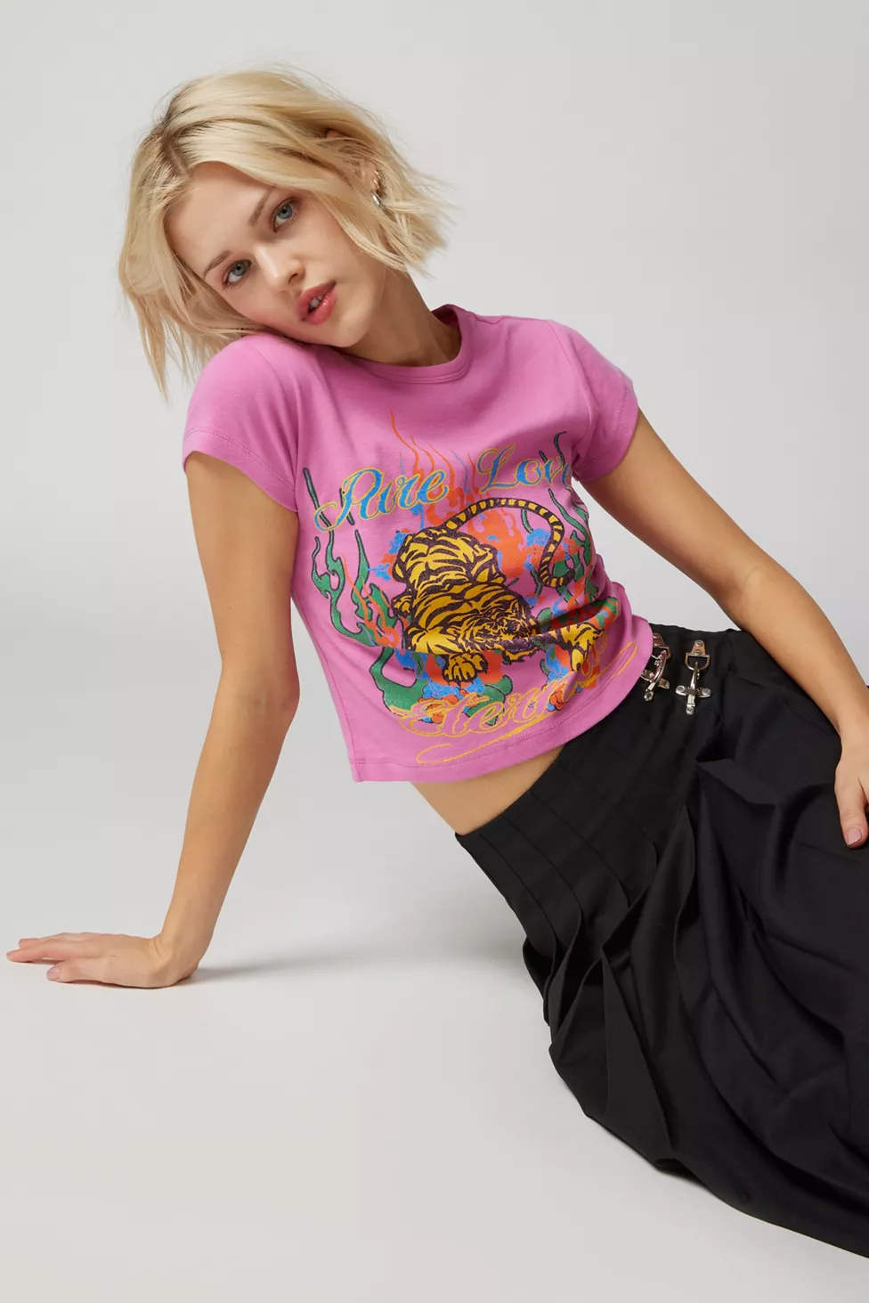 UO Pure Love Tiger Baby Tee