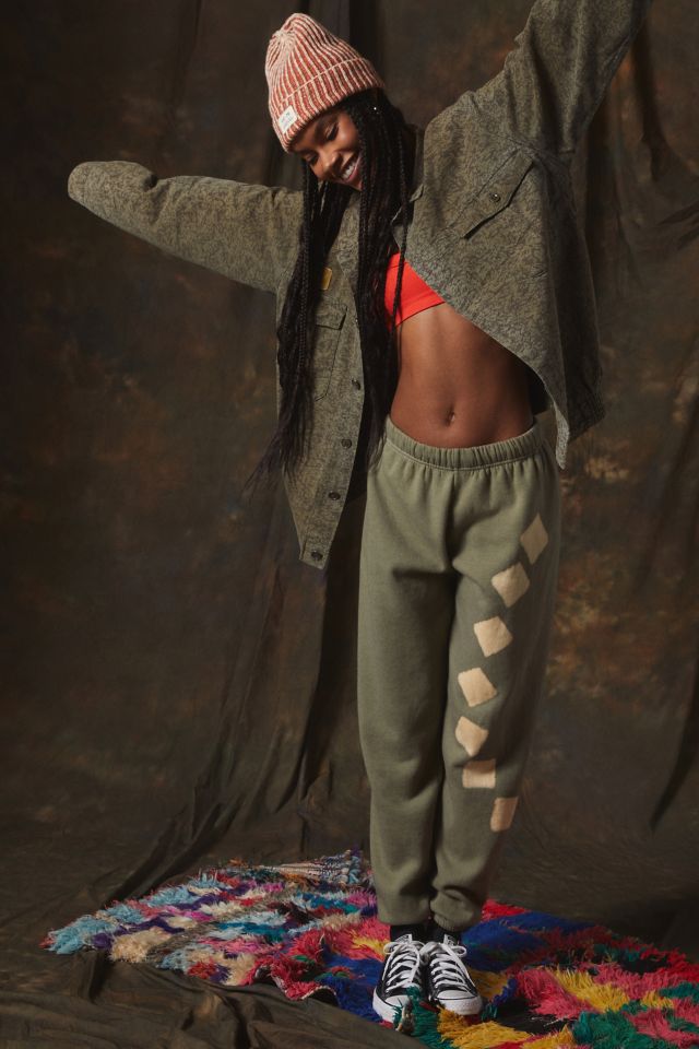 Urban Renewal Recycled Square Dye Sweatpant Urban Outfitters