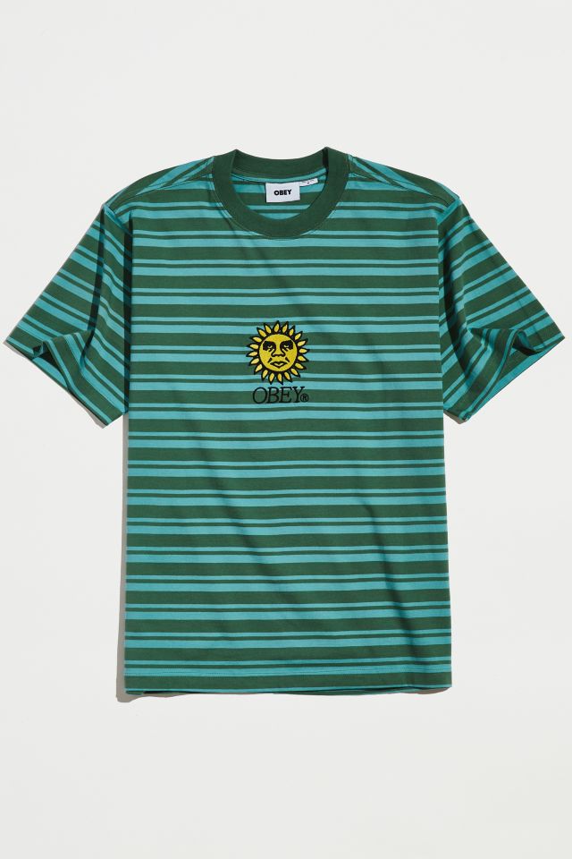 OBEY Sunrise Stripe Tee | Urban Outfitters