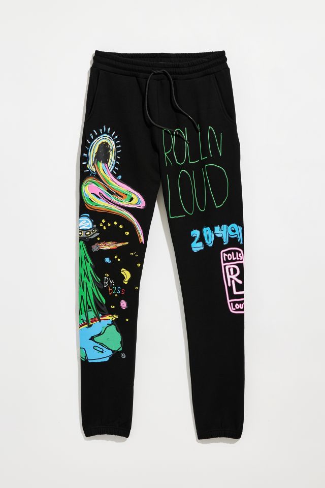 b2Ss Rolling Loud UO Exclusive UFO Graphic Sweatpant | Urban Outfitters ...