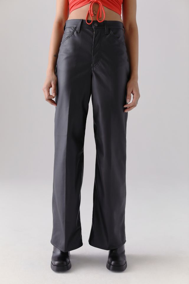 Levi's 70's Flare Faux Leather Pant Leather Night A1601-0000 - Free  Shipping at Largo Drive