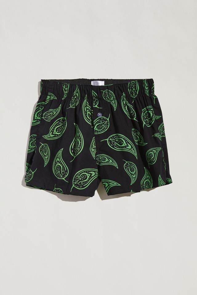 Leaves Woven Boxer Short | Urban Outfitters
