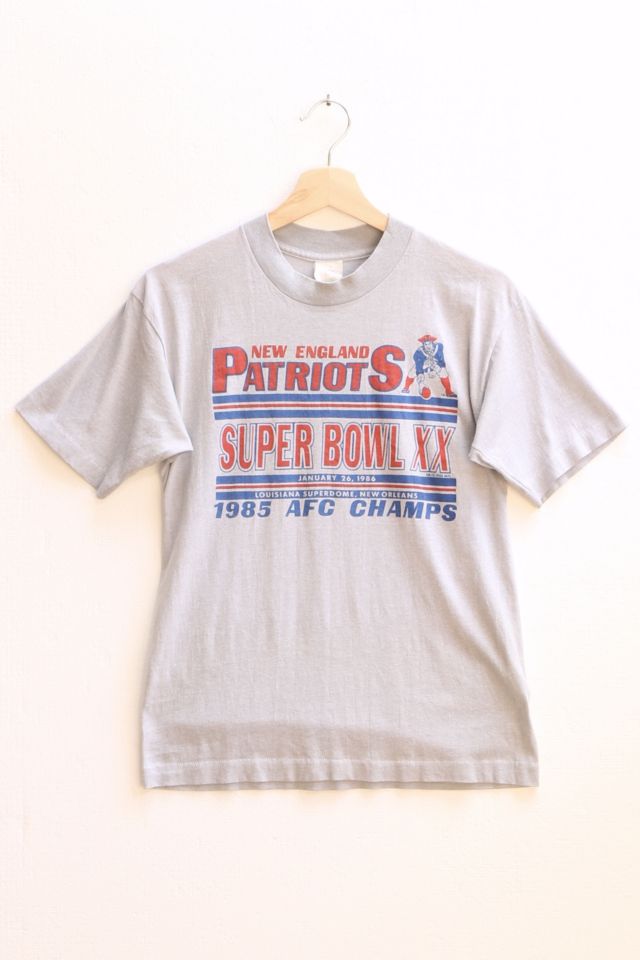 Vintage 1986 New England Patriots Super Bowl T-shirt Made in USA