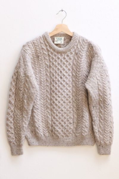 Vintage Carraig Donn Cable Knited Wool Sweater Made in Vintage Carraig Donn Cable Knited Wool Sweater Made in