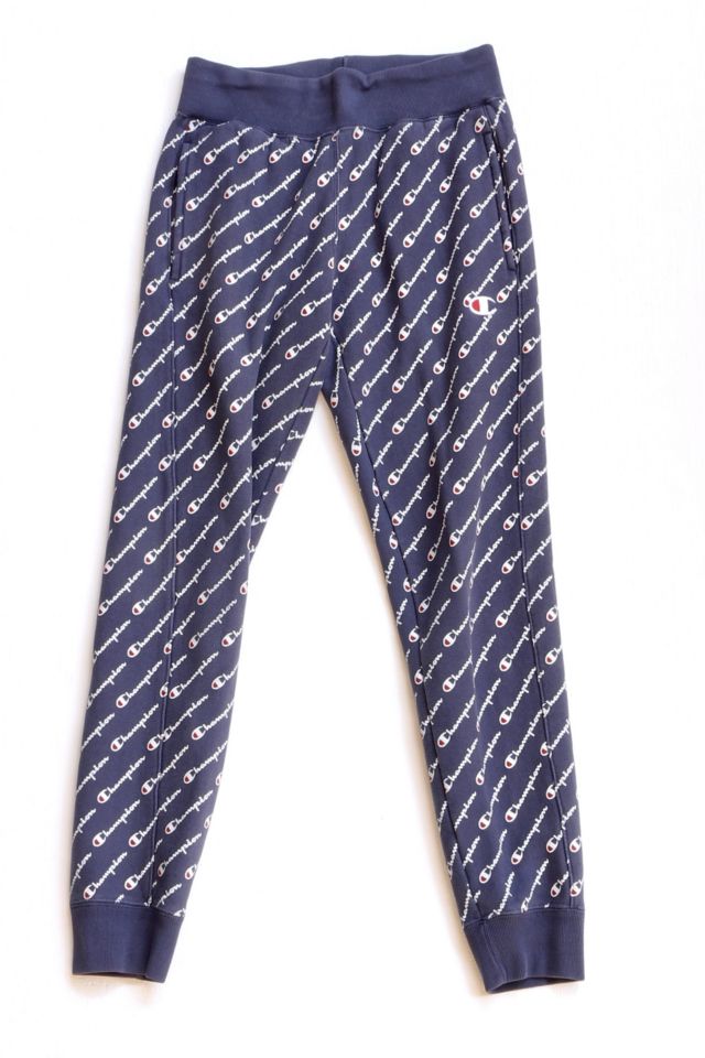 Champion all over print sweatpants hot sale