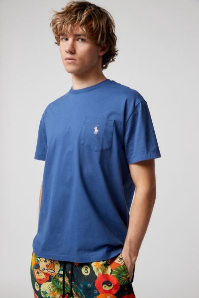 Polo Ralph Lauren Jersey Pocket T-shirt In Navy