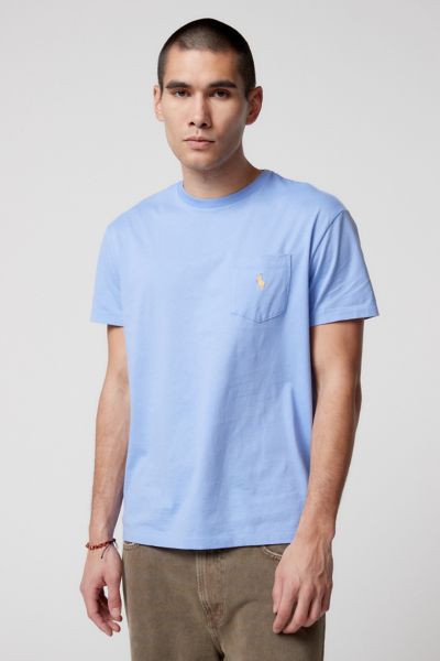 Polo Ralph Lauren Pocket Tee In Light Blue