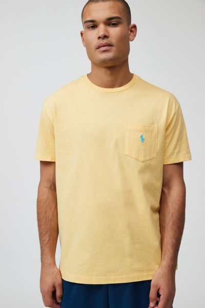 Polo Ralph Lauren Pocket Tee In Bright Yellow