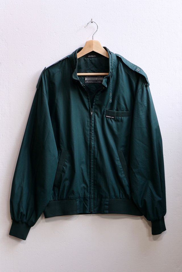 Vintage Iconic 1980 Members Only Racing Jacket Made in Hong Vintage Iconic 1980 Members Only Racing Jacket Made in Hong