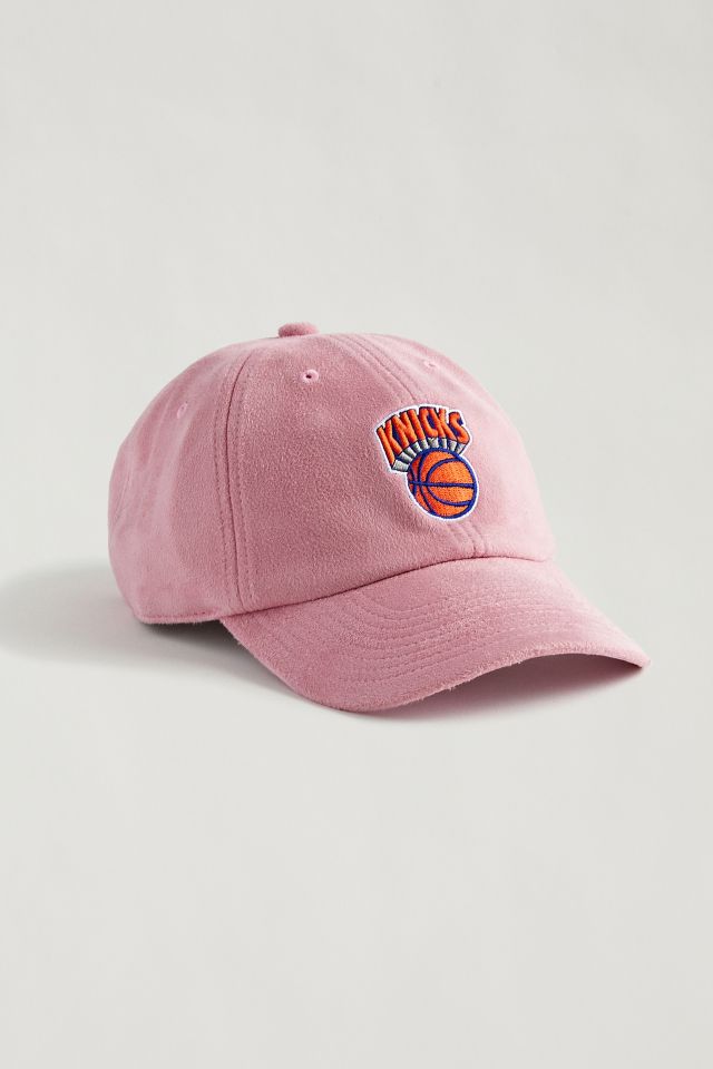 New York Knicks TC-BROWN SUEDE STRAPBACK Hat Mitchell & Ness