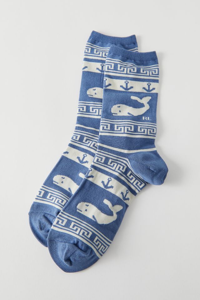 Polo Ralph Lauren Whale Motif Women’s Crew Sock