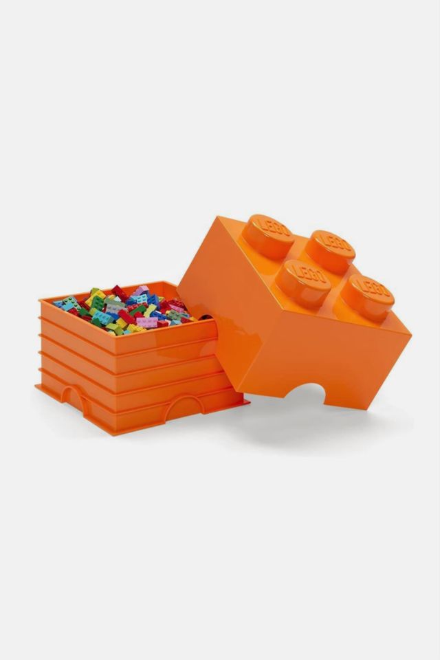 LEGO Bright Orange Large Storage Box 4 #1