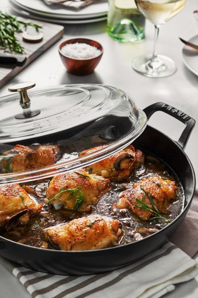 12 Cast Iron Braising Pan with Lid