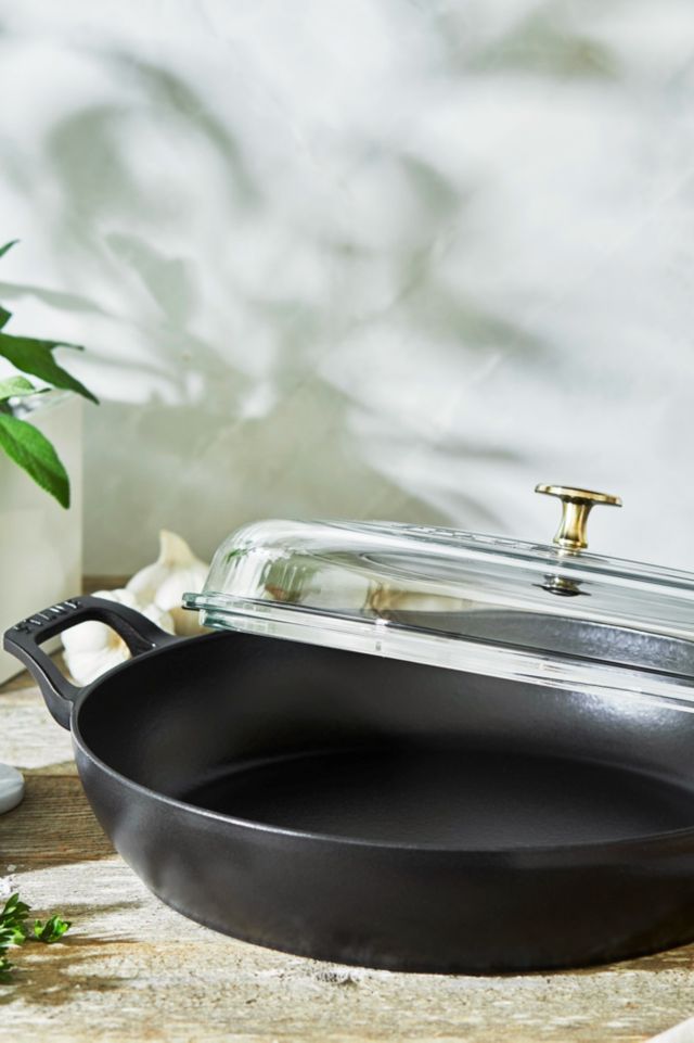 Staub Cast Iron 12-inch Braiser with Glass Lid #1