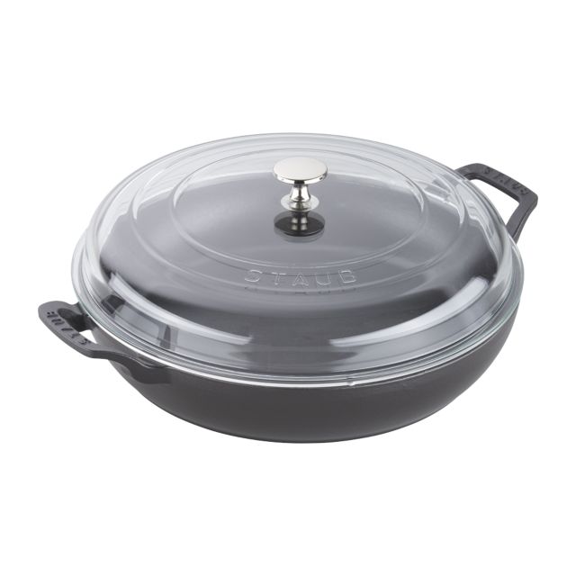 Staub Cast Iron 12-inch Braiser with Glass Lid #2
