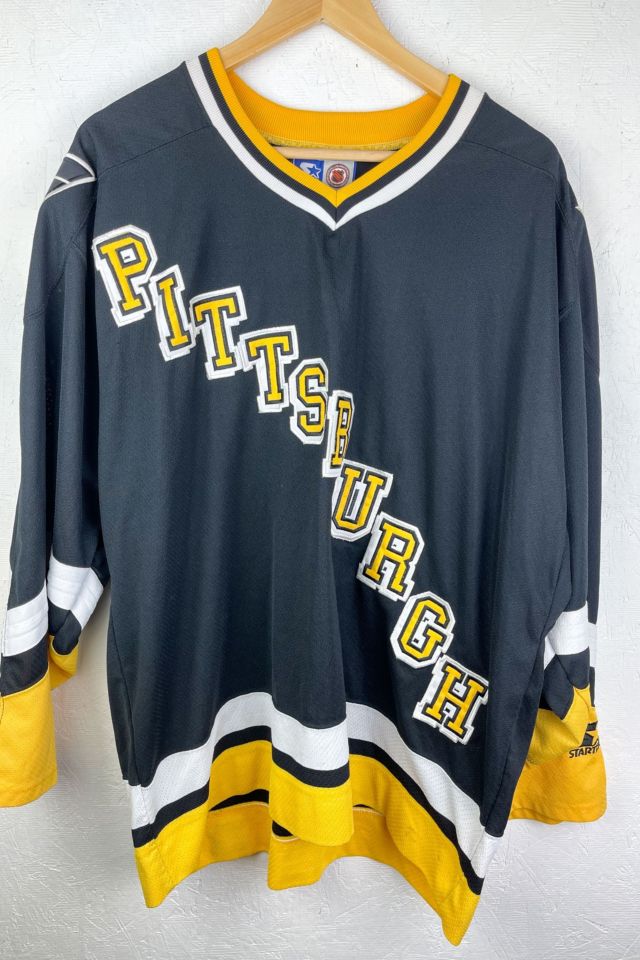 Vintage 1990s Pittsburgh Penguins NHL Starter Hockey Jersey / 