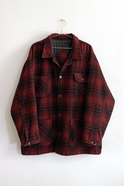 plaid chore jacket