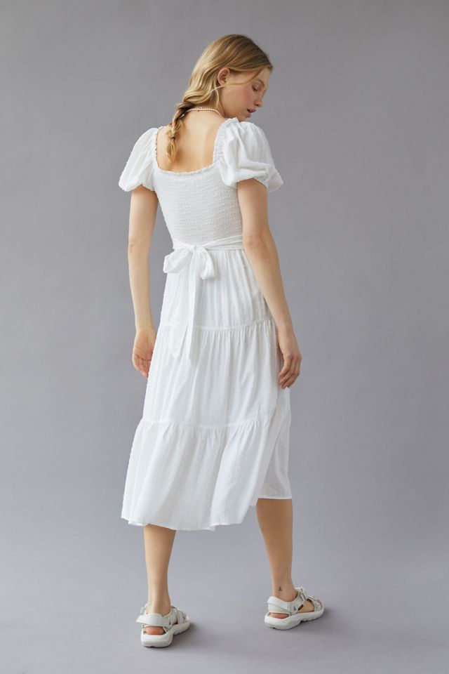 UO Gardena Puff Sleeve Midi Dress #1