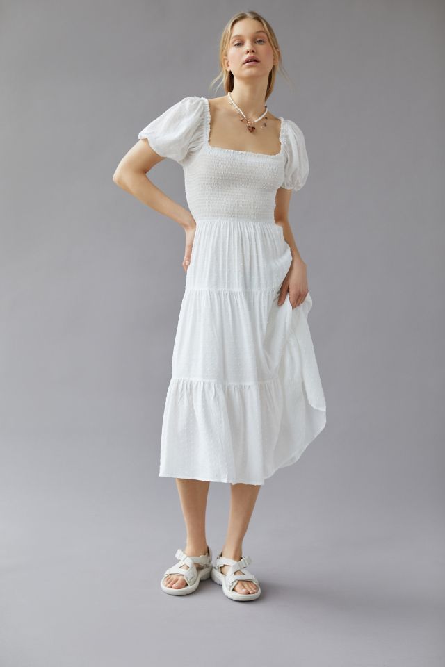 White Dress Puff Sleeve -  Canada