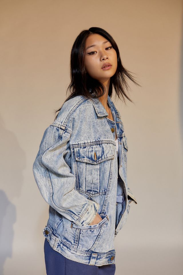 Urban Renewal Vintage Frosty Wash Denim Jacket | Urban Outfitters