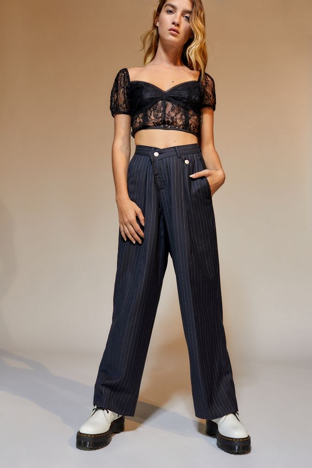 Urban Renewal Remade Pinstripe Crossover Pant #4