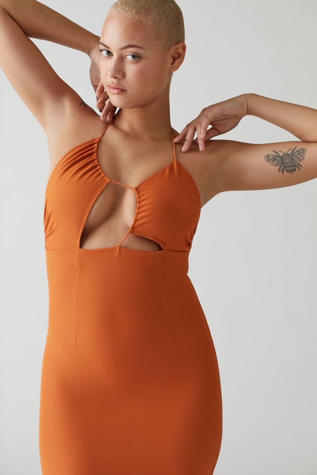 Rare London Strappy Asymmetrical Midi Dress #1