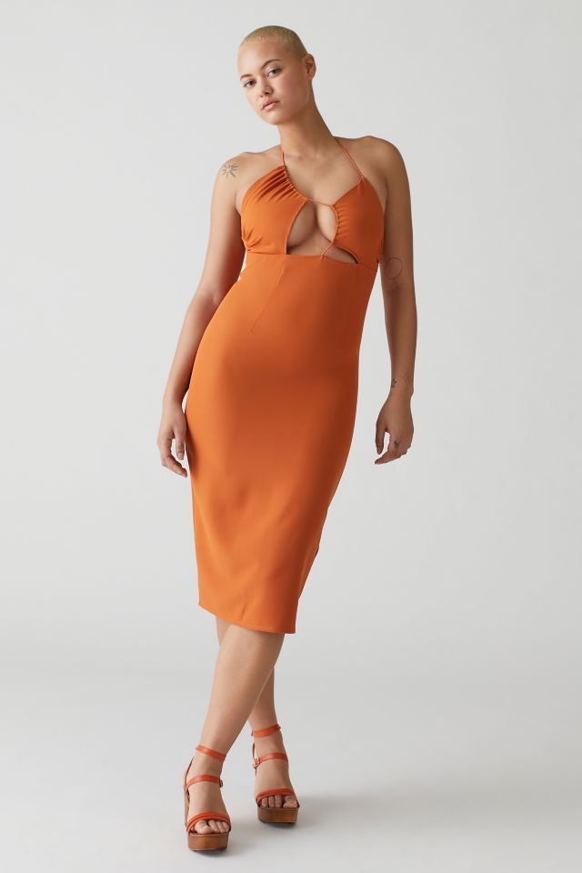 Rare London Strappy Asymmetrical Midi Dress #3