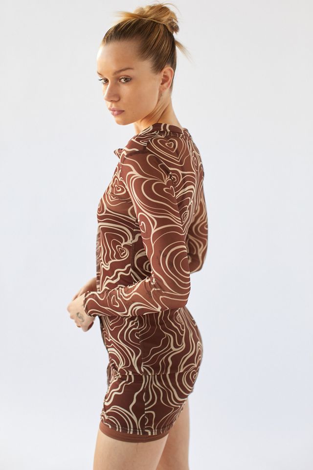 Daisy Street Mesh Swirl Mini Dress | Urban Outfitters