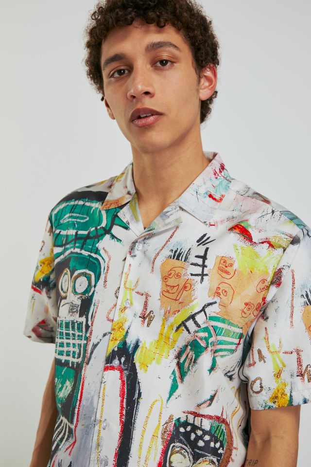 Chemise à Col Camp Imprimé Partout Basquiat Exclusif UO #2