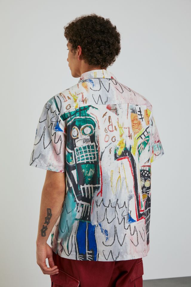 Chemise à Col Camp Imprimé Partout Basquiat Exclusif UO #3