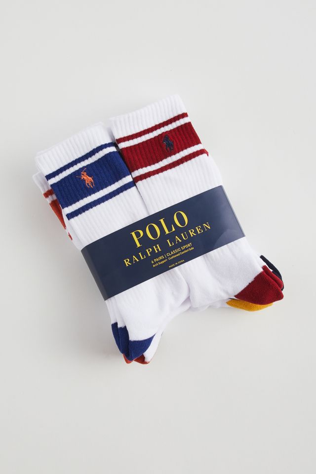 Polo Ralph Lauren Striped Crew Sock 6-Pack #2