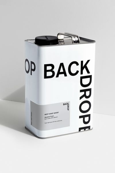 Backdrop Standard Finish Paint - 1 Gallon In West Coast Ghost - Super Light Gray With Blue Undertones