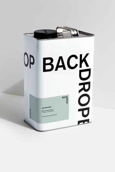 Backdrop Standard Finish Paint - 1 Gallon In Skywalker - Muted, Light Blue With Green Undertones