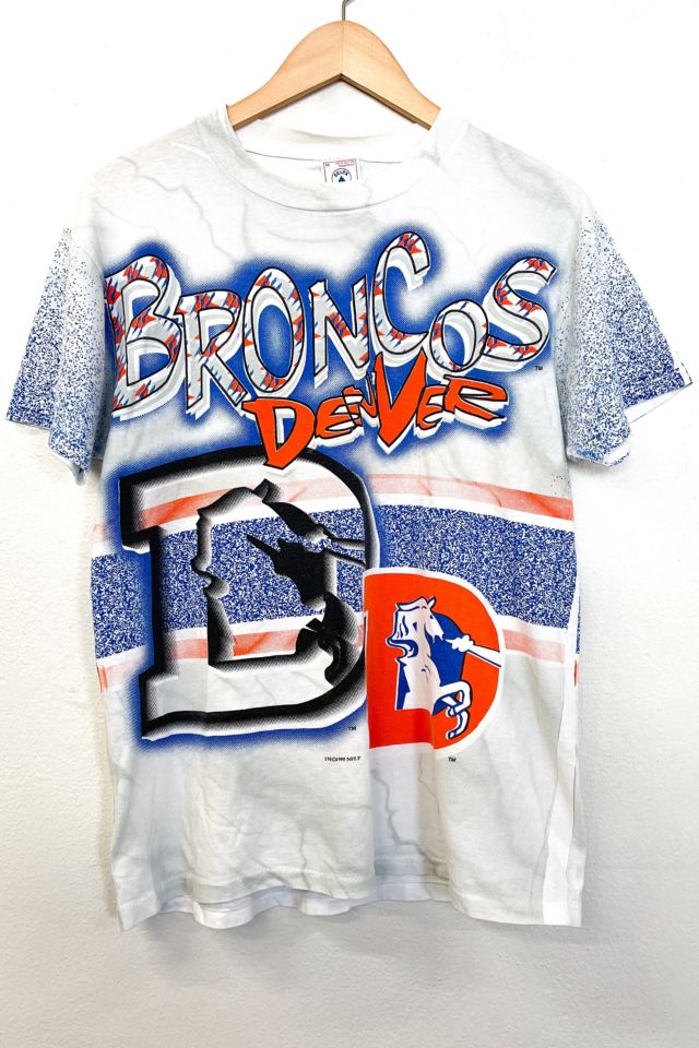 Denver Broncos Hoodie Sweatshirt Mens XL NFL Football Vintage Retro  Distressed