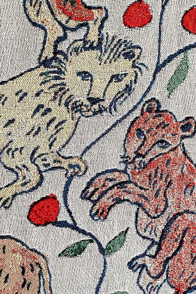 Olivia Wendel Pomegranate Lions Blanket #1