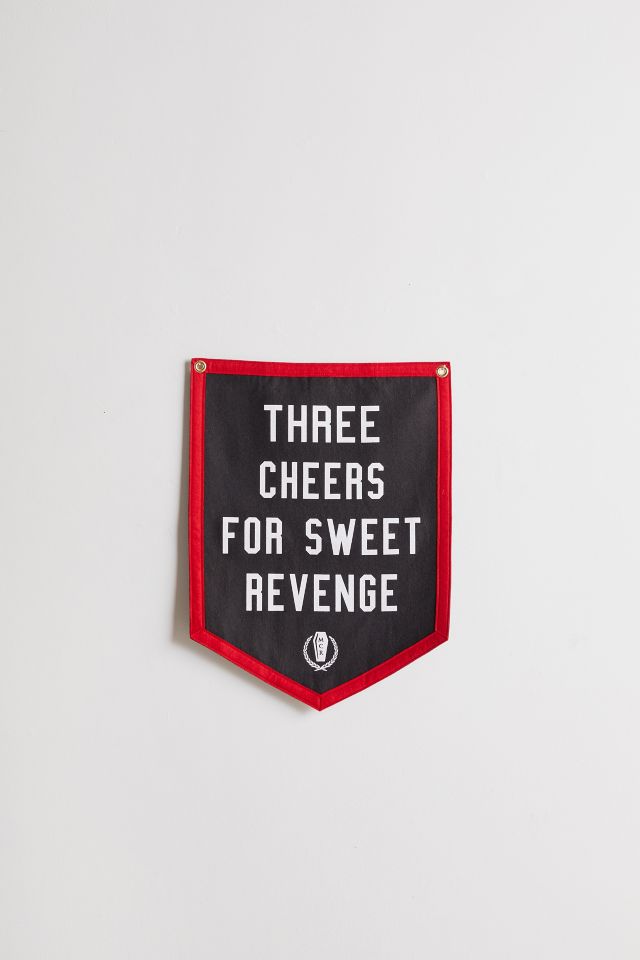 Oxford Pennant X My Chemical Romance Three Cheers For Sweet Revenge Flag Tapestry Urban Outfitters Canada
