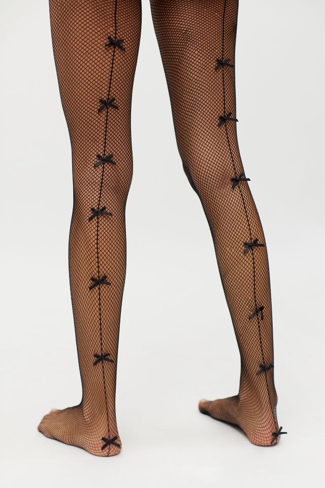 Collant en filet à boucles sur la couture arrière #1