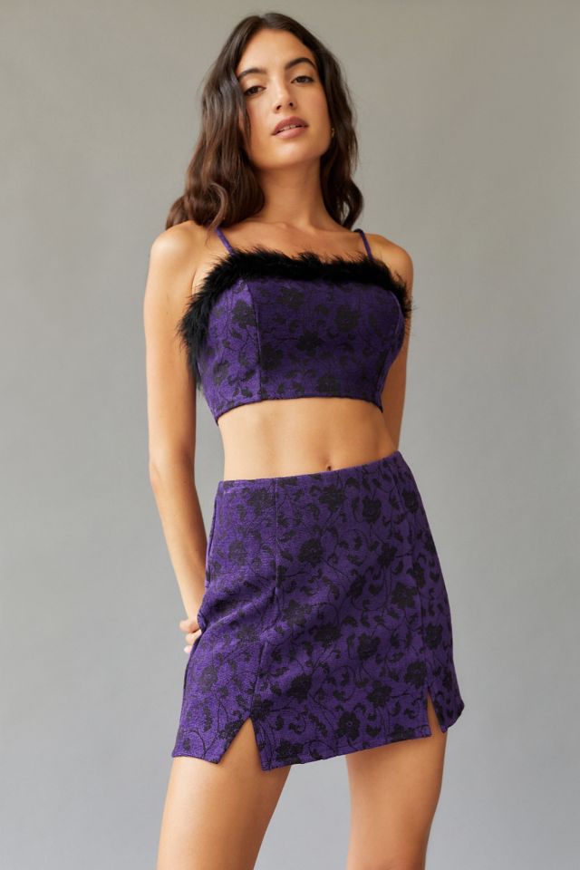 Urban Renewal Remnants Jacquard Mini Skirt | Urban Outfitters