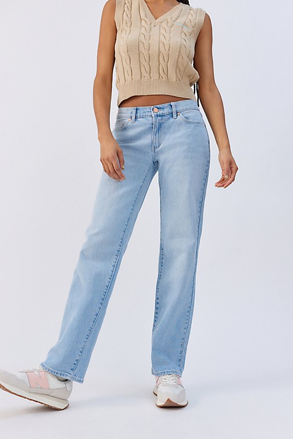 Abrand A 99 Low-rise Straight Jean In Light Blue