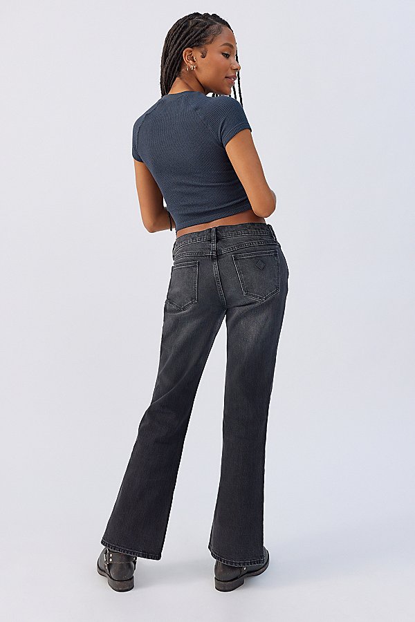 Abrand A 99 Low-rise Bootcut Jean In Washed Black