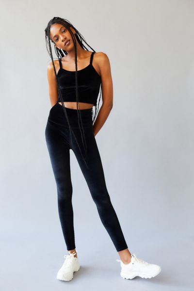 Beyond Yoga Velvet High-Waisted Midi Legging | Urban Outfitters