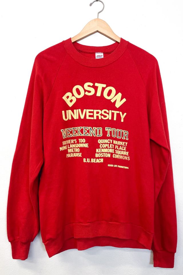 Vintage Boston University Weekend Tour Sweatshirt Urban Outfitters